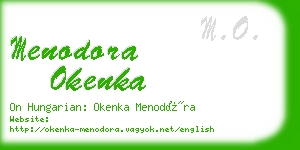 menodora okenka business card